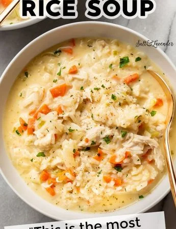 creamy chicken and rice soup